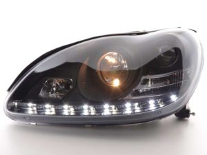 Φανάρια εμπρός led για Mercedes W 220 S-Class (2002-2005) , με λάμπες (Η1) – σετ 2τμχ.