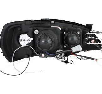 Φανάρια εμπρός led angel eyes για Opel Astra G (1998-2004) - chrome , με λάμπες (Η1) - σετ 2τμχ.