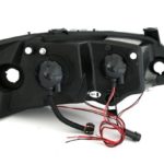 Φανάρια εμπρός angel eyes για Opel Astra G (1998-2004) - chrome , με λάμπες (Η1) - σετ 2τμχ.