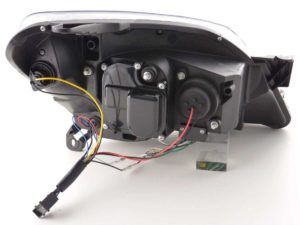 Φανάρια εμπρός led για Opel Astra H (2004-2009) – black , με λάμπες (Η1) – σετ 2τμχ.