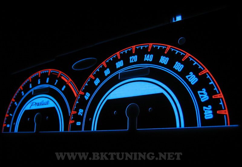 Φωτιζόμενο όργανο για Honda Prelude 4 ης γενιάς - design 1