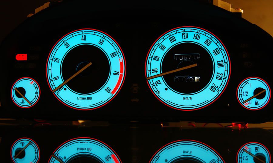 Φωτιζόμενα όργανα ταμπλό για Honda Accord (1993-1998) sedan - design 2