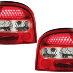 Πίσω φανάρια led για Vw Golf III - κόκκινα / chrome - σετ 2τμχ.