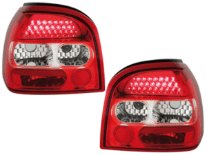 Πίσω φανάρια led για Vw Golf III – κόκκινα / chrome – σετ 2τμχ.