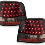 Πίσω φανάρια led για Vw Golf IV  (1997-2003)  - μαύρα - σετ 2τμχ.