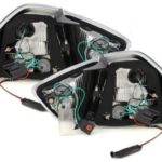 Πίσω φανάρια led για BMW E90 sedan (2005-2008) - μαύρα χρωμίου - σετ 2τμχ.