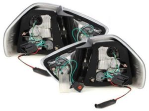 Πίσω φανάρια led για BMW E90 sedan (2005-2008) – μαύρα χρωμίου – σετ 2τμχ.