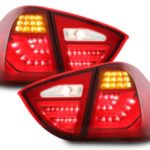 Πίσω φανάρια  για BMW E91 combi με led  φλας (2005-2008) - chrome - σετ 2τμχ.