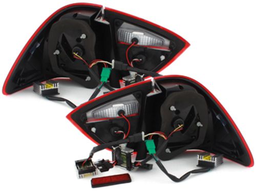 Πίσω φανάρια για BMW E91 combi με led φλας (2005-2008) - chrome - σετ 2τμχ.