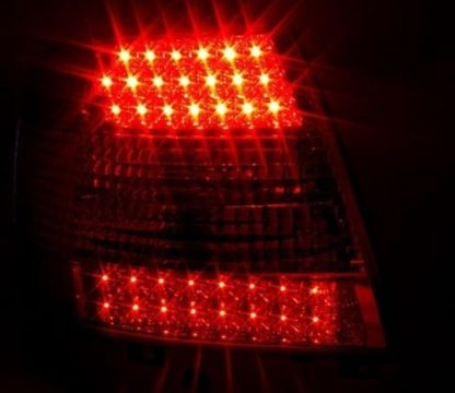 Πίσω φανάρια τύπου led για Audi A4 sedan (1995-2001) - μαύρα - σετ 2τμχ.