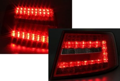 Πίσω φανάρια led για Audi A6 4F sedan (2004-2008) - φιμέ φλας - σετ 2τμχ.