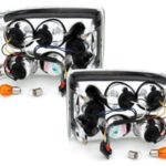 Πίσω φανάρια για Opel Astra F hatchback (1991-1999) - chrome - σετ 2τμχ.