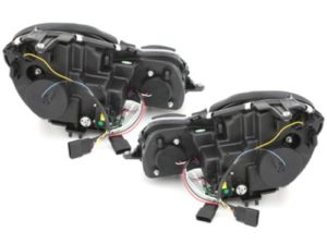 Φανάρια εμπρός led για Mercedes W211 E-Class (2002-2006) , με λάμπες (Η1) – σετ 2τμχ.