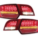 Πίσω φανάρια led για Audi A3 Sportback (2003-2008) - κόκκινα - σετ 2τμχ.