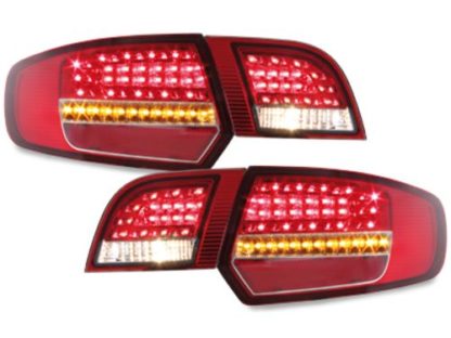 Πίσω φανάρια led για Audi A3 Sportback (2003-2008) - κόκκινα - σετ 2τμχ.