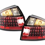 Πίσω φανάρια led για Audi A4 sedan (4d)  (2001-2004) - μαύρα - σετ 2τμχ.