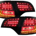 Πίσω φανάρια σκούρα led για Audi A4 combi (caravan ) (2004-2007) - σετ 2τμχ.