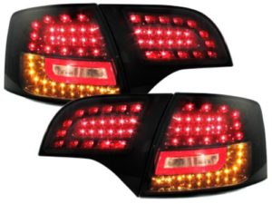 Πίσω φανάρια σκούρα led για Audi A4 combi (caravan ) (2004-2007) – σετ 2τμχ.