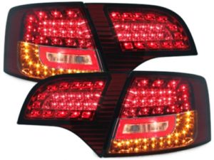 Πίσω φανάρια σκούρα led για Audi A4 combi (2004-2007) – σετ 2τμχ.