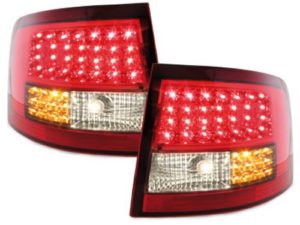 Πίσω φανάρια led για Audi A6 combi (1997-2004) – φιμέ / κόκκινα – σετ 2τμχ.