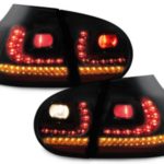 Πίσω φανάρια led για VW Golf 5 - μαύρα - σετ 2τμχ.