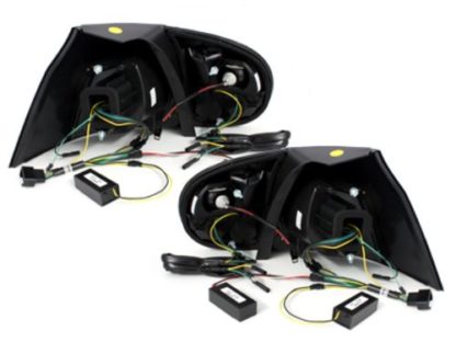 Πίσω φανάρια led για VW Golf 5 - μαύρα - σετ 2τμχ.