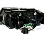 Φανάρια εμπρός led για Vw Passat B5.5 (2001-2005) - χρωμίου , με λάμπες (Η1) - σετ 2τμχ.