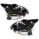 Φανάρια εμπρός Devil eyes led για Ford Focus (2005-2008) - black , με λάμπες (Η1) - σετ 2τμχ.