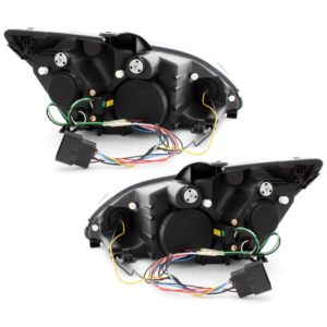 Φανάρια εμπρός Devil eyes led για Ford Focus (2005-2008) – black , με λάμπες (Η1) – σετ 2τμχ.