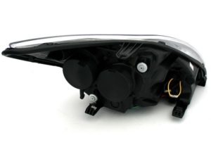 Φανάρια εμπρός για Ford Focus (2008-2011) – μαύρα , με λάμπες (Η1) – σετ 2τμχ.