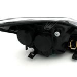 Φανάρια εμπρός led angel eyes για Ford Focus (2008-2011) - chrome , με λάμπες (Η1) - σετ 2τμχ.