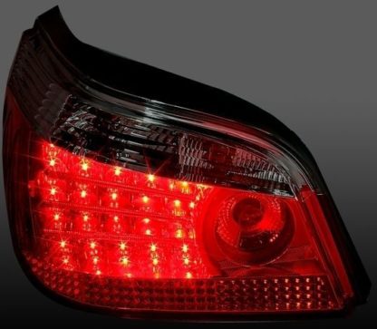 Πίσω φανάρια led για BMW E60 (2003-2007) - φιμέ φλας - σετ 2τμχ.