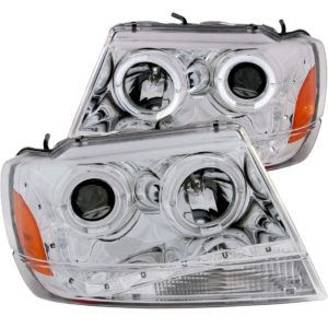 Φανάρια angel eyes CCFL για Jeep Grand Cherokee  (1999-2005) – chrome