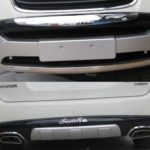 Εμπρόσθιο bull - bar και πίσω roll - bar  για Hyundai Santa Fe (2010-2012) - ασημένια