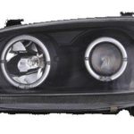 Φανάρια εμπρός angel eyes για Toyota Rav 4 (1994-2000) - μαύρα , με λάμπες (Η1) - σετ 2τμχ.