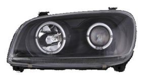 Φανάρια εμπρός angel eyes για Toyota Rav 4 (1994-2000) – μαύρα , με λάμπες (Η1) – σετ 2τμχ.