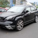 Φανάρια εμπρός angel eyes για Honda CR-V (2007-2012) - μαύρα , με λάμπες (Η1) - σετ 2τμχ.