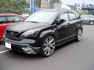 Φανάρια εμπρός angel eyes για Honda CR-V (2007-2012) – μαύρα , με λάμπες (Η1) – σετ 2τμχ.