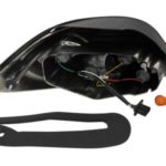 Πίσω φανάρια για Peugeot 307  (2001-2007) 3/5 πορτο  - μαύρα - σετ 2τμχ.