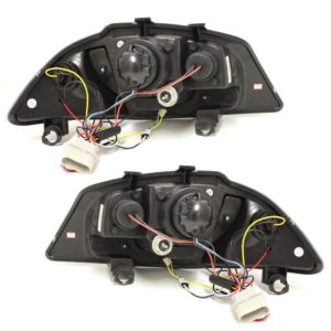 Φανάρια εμπρός led για Seat ibiza 6L (2003-2008) – chrome , με λάμπες (Η1) – σετ 2τμχ.