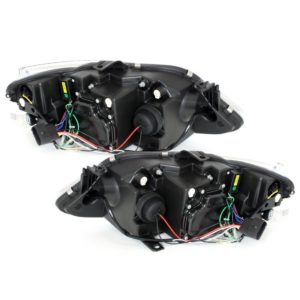 Φανάρια εμπρός led για Seat ibiza 6J (2008+) – μαύρα , με λάμπες (Η1) – σετ 2τμχ.