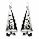 Πίσω φανάρια για Citroen C3 (2002-2005) - chrome - σετ 2τμχ.