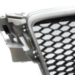 Μάσκα χωρίς σήμα για Audi  A4 B8 (2008-2011) - RS LOOK ασημένιο - ματ
