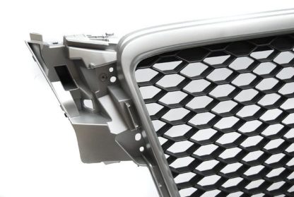 Μάσκα χωρίς σήμα για Audi A4 B8 (2008-2011) - RS LOOK ασημένιο - ματ