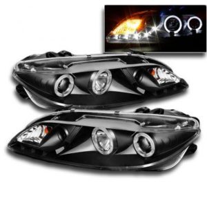 Φανάρια εμπρός angel eyes για Mazda 6 (2002-2008) , με λάμπες (Η1) – σετ 2τμχ.