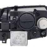 Φανάρια εμπρός led angel eyes για Land Rover Vogue ((2002-2009) - μαύρα , με λάμπες (Η1) - σετ 2τμχ.