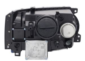 Φανάρια εμπρός led angel eyes για Land Rover Vogue ((2002-2009) – μαύρα , με λάμπες (Η1) – σετ 2τμχ.