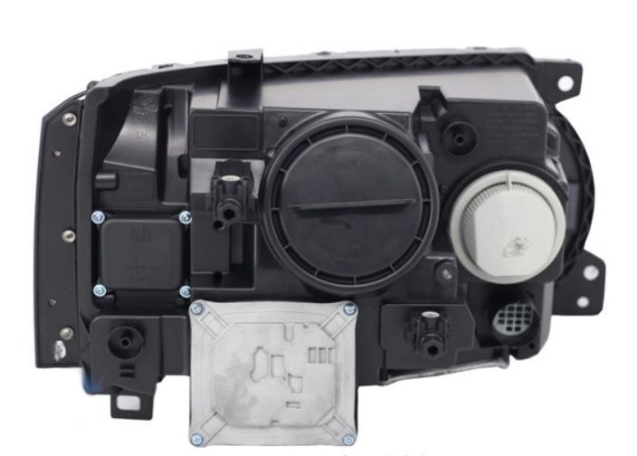 Φανάρια εμπρός led angel eyes για Land Rover Vogue ((2002-2009) - μαύρα , με λάμπες (Η1) - σετ 2τμχ.