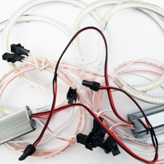 Δαχτυλίδια angel eyes για BMW E39 OEM με εργοστασιακά angel eyes - με 66 led