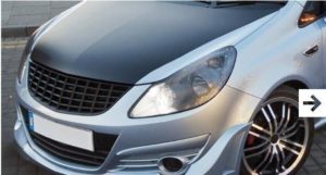 Μάσκα χωρίς σήμα για Opel Corsa D (2006-2010) – μαύρη